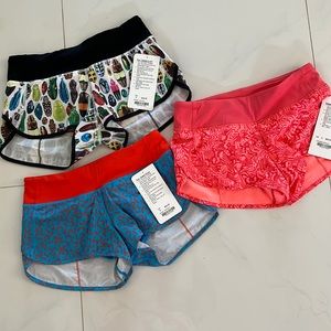 🍋🦄 BNWT Lululemon Speed Shorts